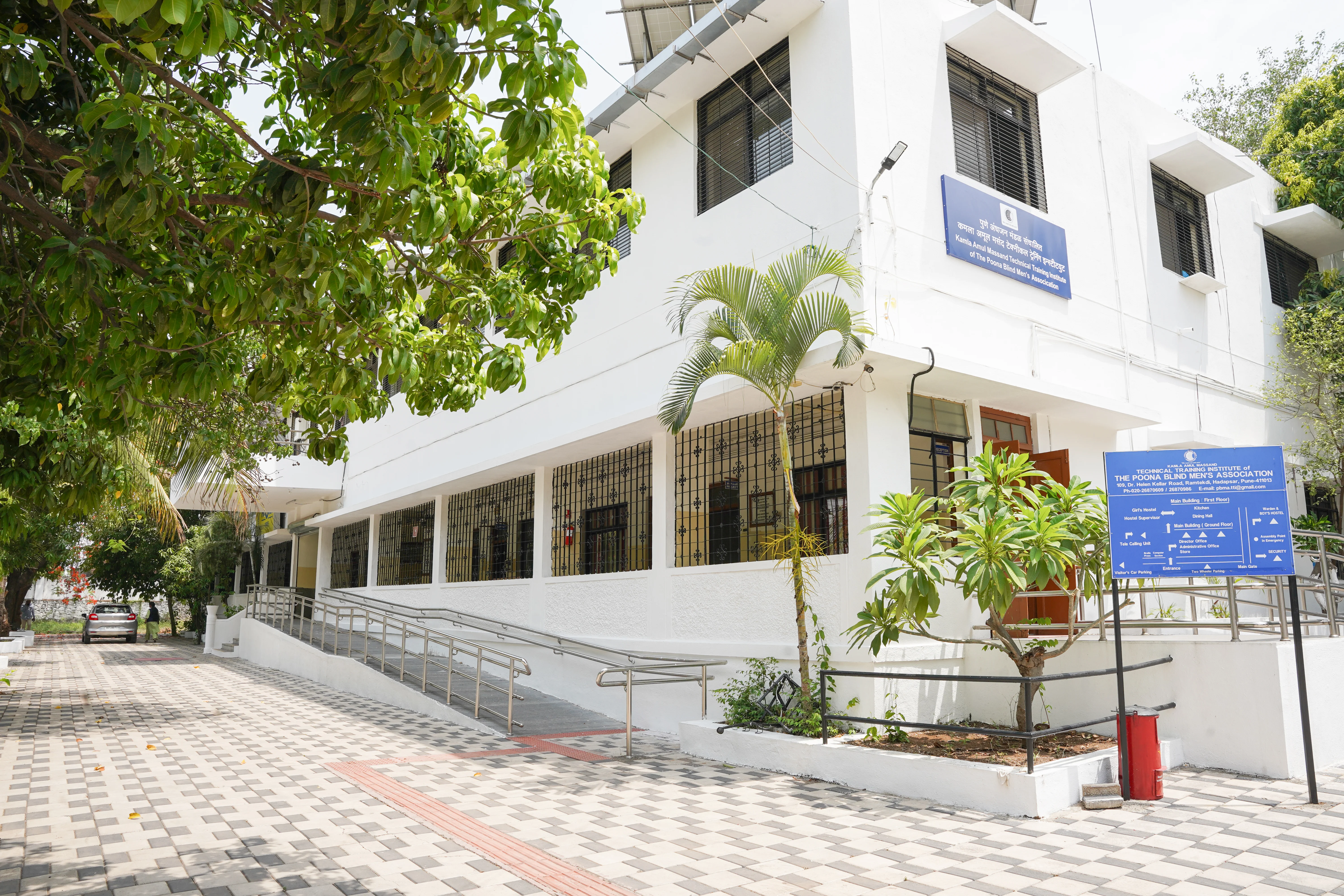 Front view of the Technical Training Institute's main building